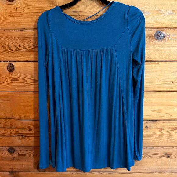 Free People We The Free Love Valley Tunic Top Aquatic XS - Picture 2 of 4